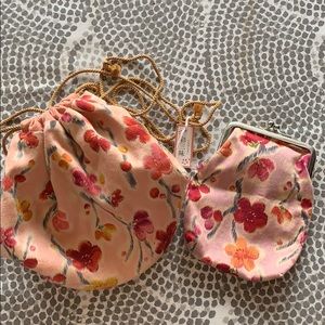 NWT Drawstring Jewelry Pouch and Cigarette Holder